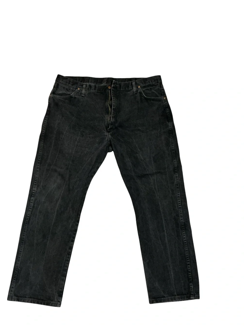 Wrangler Men's Black Relaxed Straight Jeans